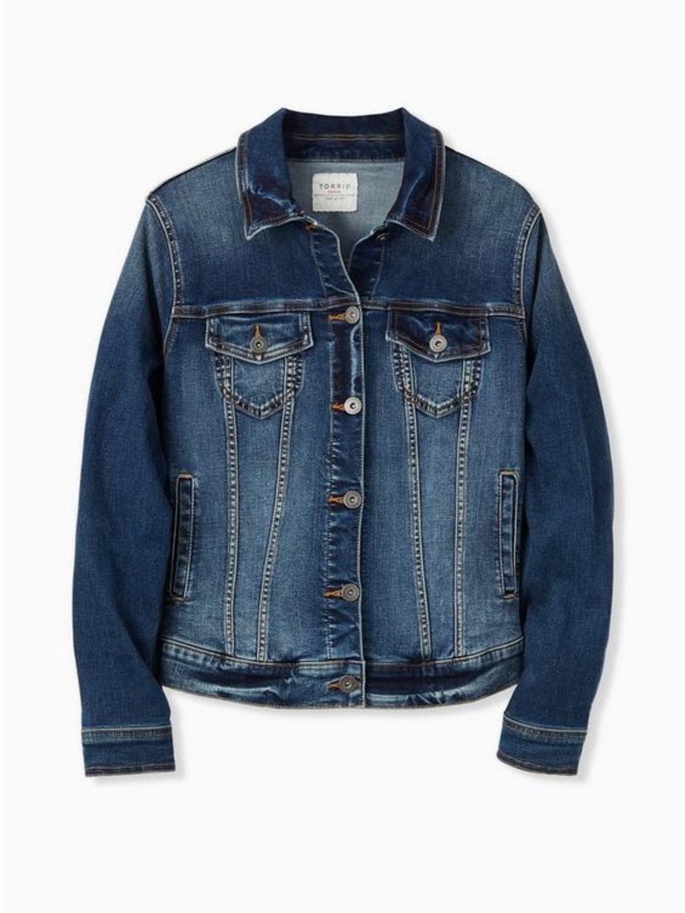 Torrid Size 3 Denim Trucker Jacket- Medium Wash